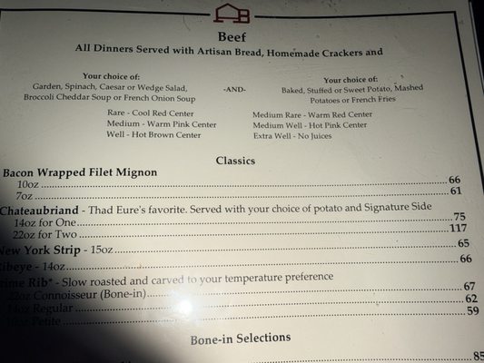 Menu photo 3 The Angus Barn Raleigh, NC Menu photo 3 The Angus Barn Raleigh, NC
