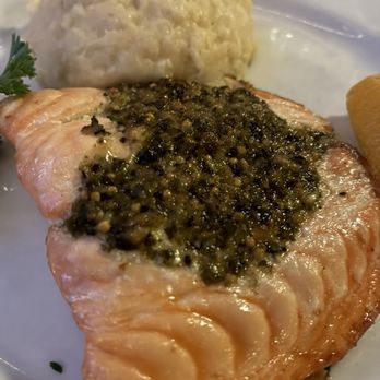 Carver's Steak & Chops - Basil Mustard Salmon - Steakhouses Near Me - San Diego, California