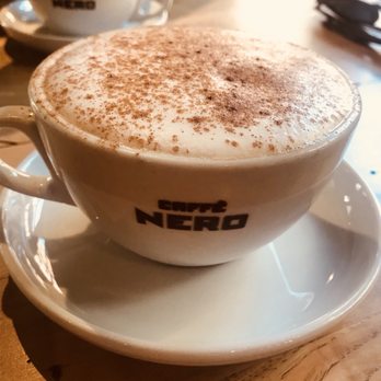 Caffè Nero - Delish cappuccinos. They even ask if you want to add cinnamon or cocoa - Cafes Near Me - Boston, Massachusetts Caffè Nero - Delish cappuccinos. They even ask if you want to add cinnamon or cocoa - Cafes Near Me - Boston, Massachusetts