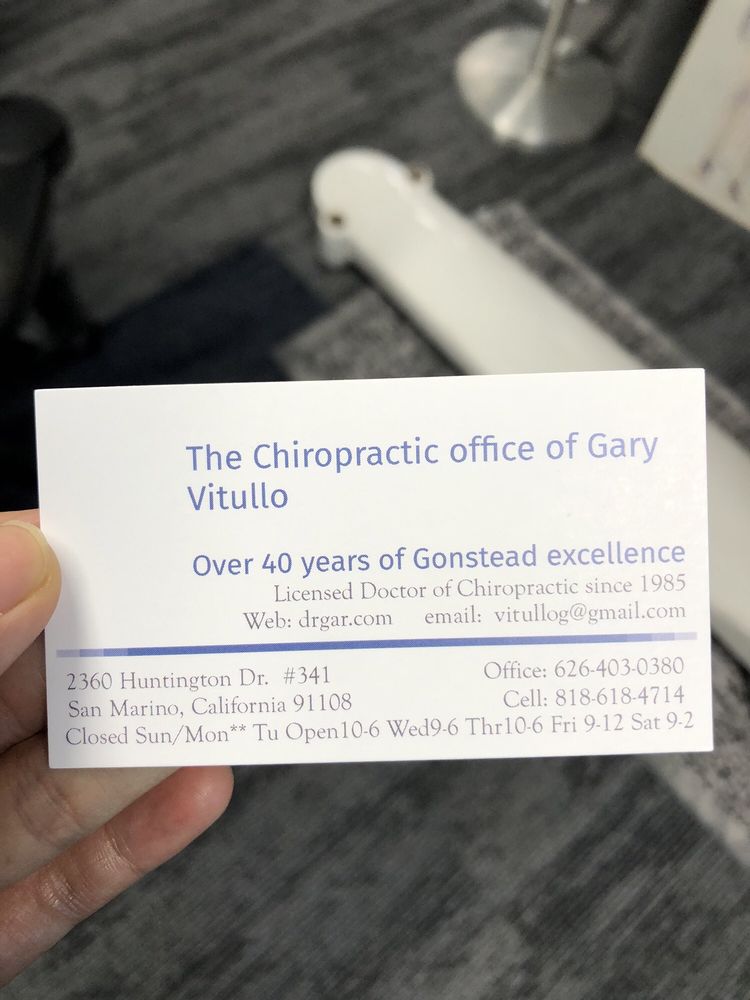 The Chiropractic Offices Of Dr Gary Vitullo
