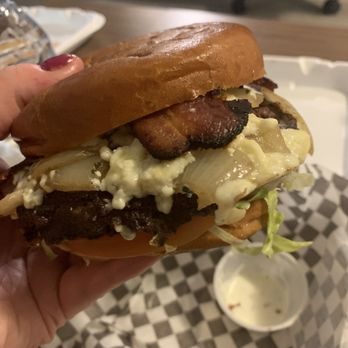 Westside Pour House - The burger with blue cheese and thick bacon mmmm - Pubs Near Me - Carson City, Nevada Westside Pour House - The burger with blue cheese and thick bacon mmmm - Pubs Near Me - Carson City, Nevada