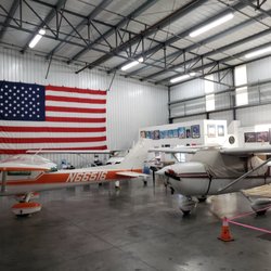 Petaluma Pilot Training Center - Hangar pretty much maxed out with aircraft!