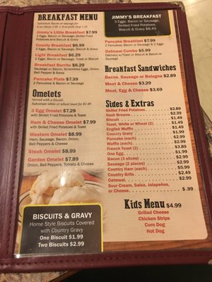 Menu photo 2 Jimmy's Diner Benton, AR