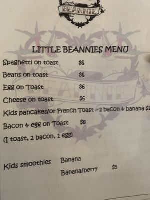 Menu photo 4 Beannie Cafe Petone, WGN Menu photo 4 Beannie Cafe Petone, WGN