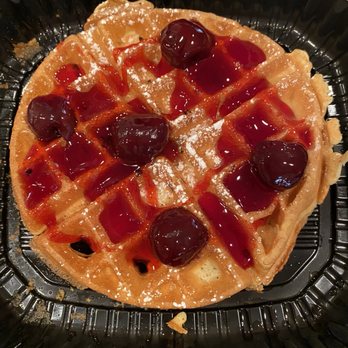 Flappy Jack's Pancake House - Cherry waffle. - Pancakes Near Me - Orange, California Flappy Jack's Pancake House - Cherry waffle. - Pancakes Near Me - Orange, California