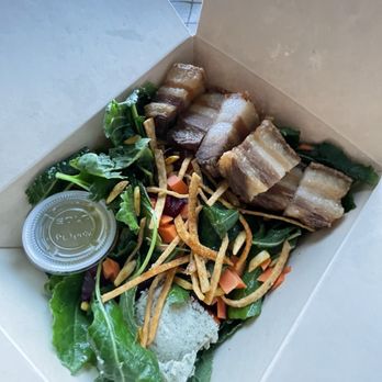 Understory - Salad vampiro and lechon with calamansi dressing - Filipino Near Me - Oakland, California Understory - Salad vampiro and lechon with calamansi dressing - Filipino Near Me - Oakland, California