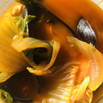 Beijing Express - Tasty spicy seafood soup with mussels, shrimp, and cabbage (I asked that the chef hold the squid) - Chinese Near Me - Baltimore, Maryland Beijing Express - Tasty spicy seafood soup with mussels, shrimp, and cabbage (I asked that the chef hold the squid) - Chinese Near Me - Baltimore, Maryland