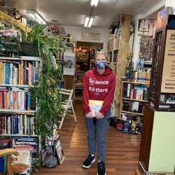 The Book Garden - Soliel in the entrance. Found a book in the first two minutes.