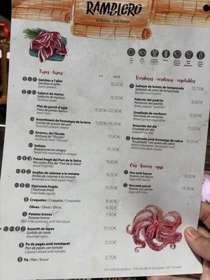 Menu photo 2 Ramblero Barcelona, B