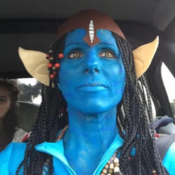 Centrestage Costumes - Blue Pixie Face from our stage makeup collection - looks great!