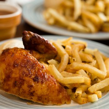 Swiss Chalet - a plate of chicken and french fries - Comfort Food Near Me - Sault Ste. Marie, Ontario Swiss Chalet - a plate of chicken and french fries - Comfort Food Near Me - Sault Ste. Marie, Ontario