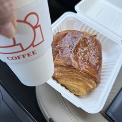 Lodi Coffee - Lodi medium-sized drip coffee and chocolate croissant; under $10 for both. Move over Starbucks...