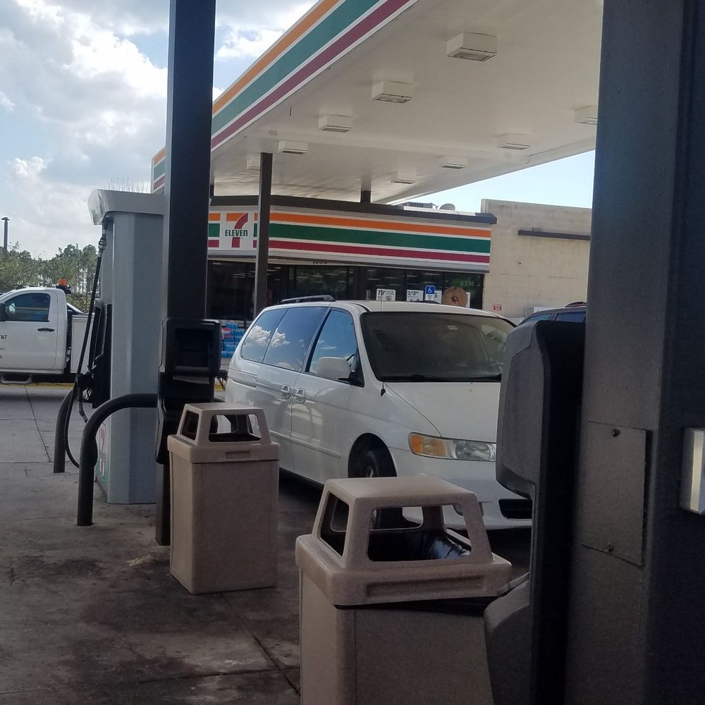7-Eleven - a gas station with a white truck parked in front of it - Convenience Stores Near Me - Sanford, Florida