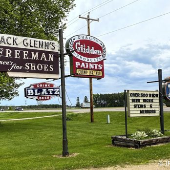 DB Collectibles - Signs, signs, everywhere signs, these are out front on US 45. - Signmaking Near Me - Antigo, Wisconsin