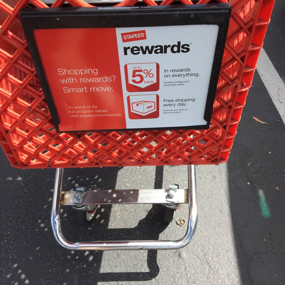 Staples - Sign up for rewards program. I make $29-40 monthly on recycled cartridges! FYI - Printing Services Near Me - Novato, California Staples - Sign up for rewards program. I make $29-40 monthly on recycled cartridges! FYI - Printing Services Near Me - Novato, California