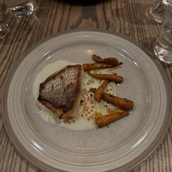 Trestle - Pan seared sea bream 5/5 - New American Near Me - San Francisco, California Trestle - Pan seared sea bream 5/5 - New American Near Me - San Francisco, California