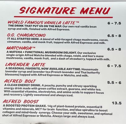 Menu photo 6 Alfred Coffee Beverly Hills, CA