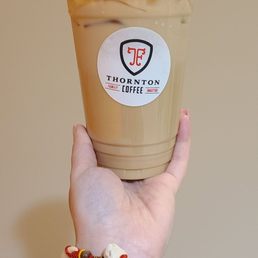Iced honey hazelnut latte Iced honey hazelnut latte
