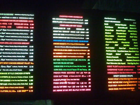 Menu photo 2 Cook Out Boone, NC