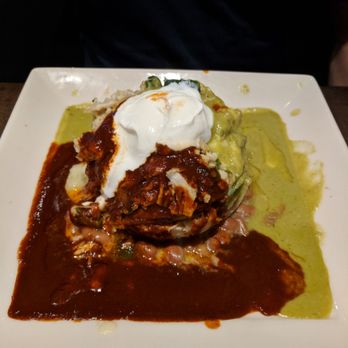 Yard House - Enchilada Stack - My hub's go-to meal. - New American Near Me - Brea, California Yard House - Enchilada Stack - My hub's go-to meal. - New American Near Me - Brea, California