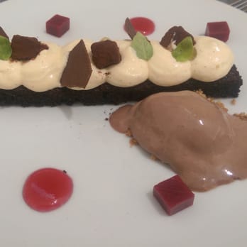 Blue Marlin - Dessert of the day: tiramisu with mango sorbet - Lounges Near Me - Ibiza, PM