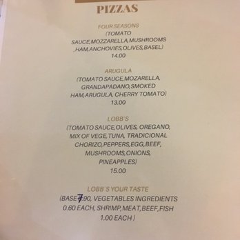 Lobb's Restaurante Bar - Pizza menu - Bars Near Me - Sintra, 11 Lobb's Restaurante Bar - Pizza menu - Bars Near Me - Sintra, 11