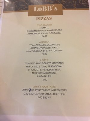 Menu photo 1 Lobb's Restaurante Bar Sintra, 11 Menu photo 1 Lobb's Restaurante Bar Sintra, 11