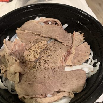Pho Broth - Pho brisket and meat ball missing rib meat. So little - Vietnamese Near Me - Huntington Beach, California Pho Broth - Pho brisket and meat ball missing rib meat. So little - Vietnamese Near Me - Huntington Beach, California