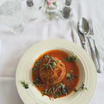 Mama’s Caffe - Arancini (stuffed fried rice ball stuffed with sausage in a sauce, maybe tomato) - Breakfast & Brunch Near Me - Lompoc, California