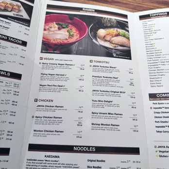 JINYA Ramen Bar - Fort Collins - Menu - Ramen Near Me - Fort Collins, Colorado JINYA Ramen Bar - Fort Collins - Menu - Ramen Near Me - Fort Collins, Colorado