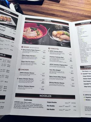 Menu photo 1 JINYA Ramen Bar - Fort Collins Fort Collins, CO Menu photo 1 JINYA Ramen Bar - Fort Collins Fort Collins, CO