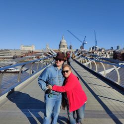 Totally Tailored - Walking over the Millennium bridge