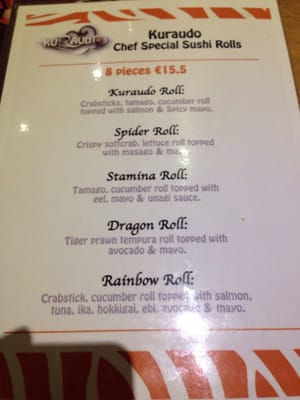 Menu photo 2 KuRaudo Sushi & Bento Dublin, D