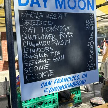 Day Moon - Menu of Breads & Baked Goods at the Clement Street Farmers Market - Bakeries Near Me - San Francisco, California Day Moon - Menu of Breads & Baked Goods at the Clement Street Farmers Market - Bakeries Near Me - San Francisco, California