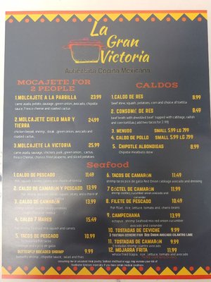 Menu photo 4 La Gran Victoria Roswell, NM