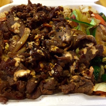 Roboto Tokyo Grill - Bulgogi beef, fried rice, veggies with a drizzle of spicy yum yum. - Asian Fusion Near Me - Tallahassee, Florida