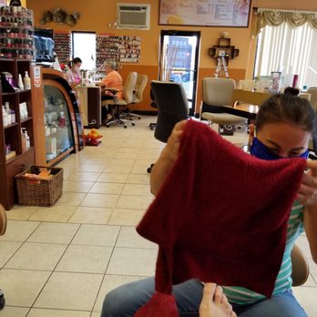 Victoria Nails & Spa - Bill Lewis of Vero Beach, Florida, stopping in for a mani/pedi. - Nail Salons Near Me - Hendersonville, North Carolina