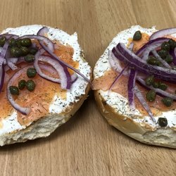 East Village Cafe - Smoked Salmon Bagel