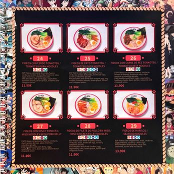 Ramen Dojo - Menu (Oct 2025) - Pan Asian Near Me - Granada, GR