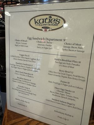 Menu photo 2 Katie's Coffee House Great Falls, VA