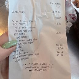 Receipt Receipt