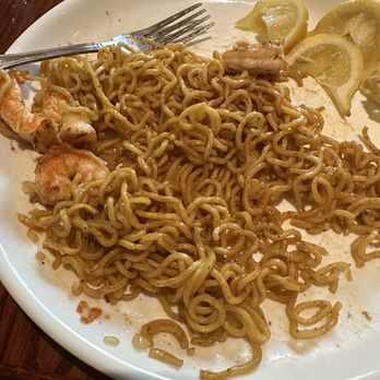 Shogun Restaurant - Shrimp Yakisoba Dinner plate serving, so small. Ramen noddles are not good. - Teppanyaki Near Me - Rancho Cucamonga, California Shogun Restaurant - Shrimp Yakisoba Dinner plate serving, so small. Ramen noddles are not good. - Teppanyaki Near Me - Rancho Cucamonga, California