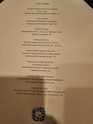 Menu photo 7 The Compound Restaurant Santa Fe, NM