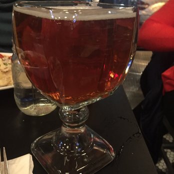 Mom's Kitchen & Bar - Fat tire beer goblet. Brisket sandwich was a ten. - Bars Near Me - Astoria, New York Mom's Kitchen & Bar - Fat tire beer goblet. Brisket sandwich was a ten. - Bars Near Me - Astoria, New York