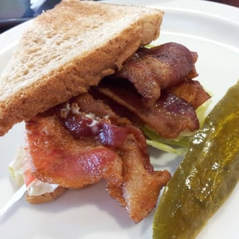 Corky's Kitchen & Bakery - Thick bacon on the blt. Half sandwich & a cup of soup is under $7 on the senior menu. Perfect! Non seniors order off it too. - Bakeries Near Me - Corona, California