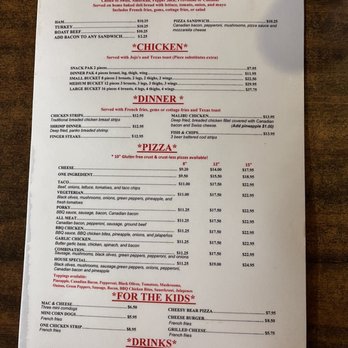 Papa T's - Menu - Burgers Near Me - Dillon, Montana