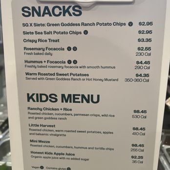 sweetgreen - Healthy Salads, Wraps, and Bowls - Menu as of June 2025 - Salad Near Me - Hackensack, New Jersey