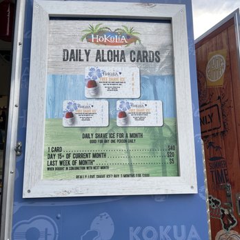 Hokulia Shave Ice - daily aloha cards - Shaved Ice Near Me - Herriman, Utah Hokulia Shave Ice - daily aloha cards - Shaved Ice Near Me - Herriman, Utah
