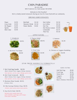 Menu photo 4 Chin Paradise Restaurant St. Joseph, MO Menu photo 4 Chin Paradise Restaurant St. Joseph, MO