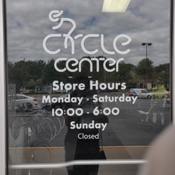 Cycle Center - Sunday closed